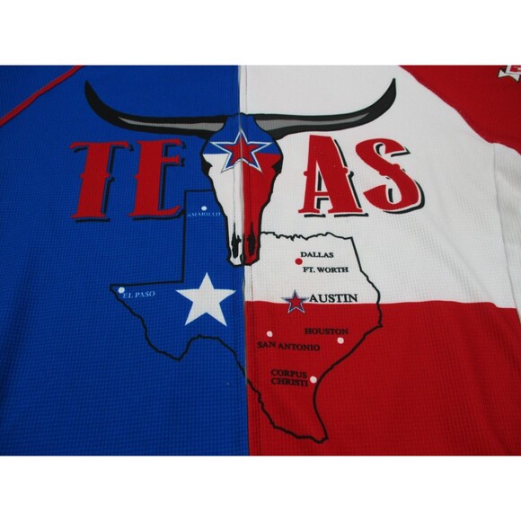 Canari Cycling Jersey Mens Large L Texas Red Blue Pockets Zip Bike Shirt * - Picture 3 of 15